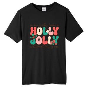 Holly Jolly Christmas Celebration Tall Fusion ChromaSoft Performance T-Shirt