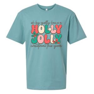 Holly Jolly Christmas Celebration Sueded Cloud Jersey T-Shirt