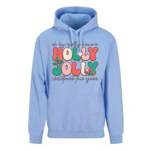 Holly Jolly Christmas Celebration Unisex Surf Hoodie