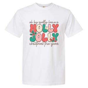 Holly Jolly Christmas Celebration Garment-Dyed Heavyweight T-Shirt