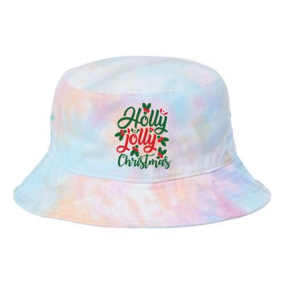 Holly Jolly Christmas Festive Gift Tie Dye Newport Bucket Hat