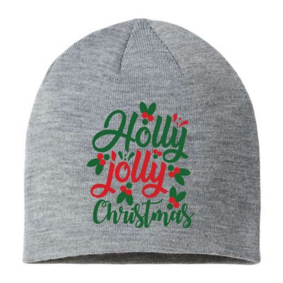 Holly Jolly Christmas Festive Gift Sustainable Beanie