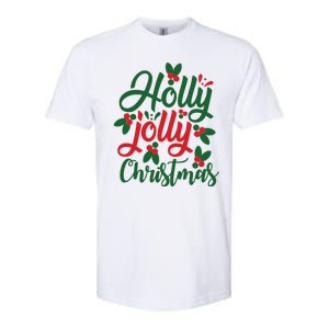 Holly Jolly Christmas Festive Gift Softstyle CVC T-Shirt