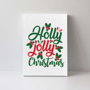 Holly Jolly Christmas Festive Gift Canvas