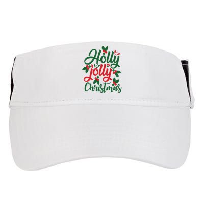 Holly Jolly Christmas Festive Gift Adult Drive Performance Visor