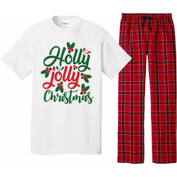 Holly Jolly Christmas Festive Gift Pajama Set