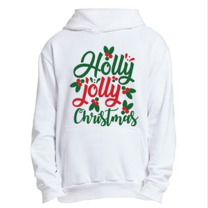 Holly Jolly Christmas Festive Gift Urban Pullover Hoodie