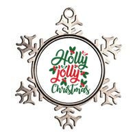 Holly Jolly Christmas Festive Gift Metallic Star Ornament