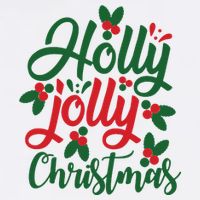 Holly Jolly Christmas Festive Gift Womens Tank Top