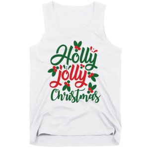 Holly Jolly Christmas Festive Gift Tank Top