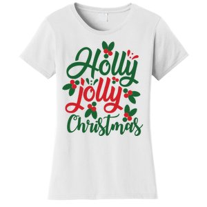 Holly Jolly Christmas Festive Gift Women's T-Shirt