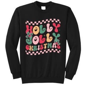 Holly Jolly Christmas Festive Graphic Sweatshirt