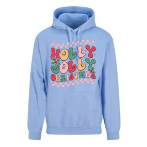 Holly Jolly Christmas Festive Graphic Unisex Surf Hoodie