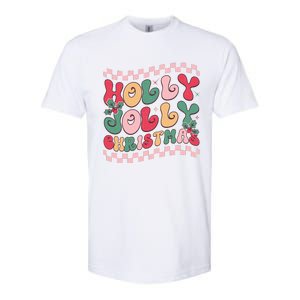 Holly Jolly Christmas Festive Graphic Softstyle CVC T-Shirt