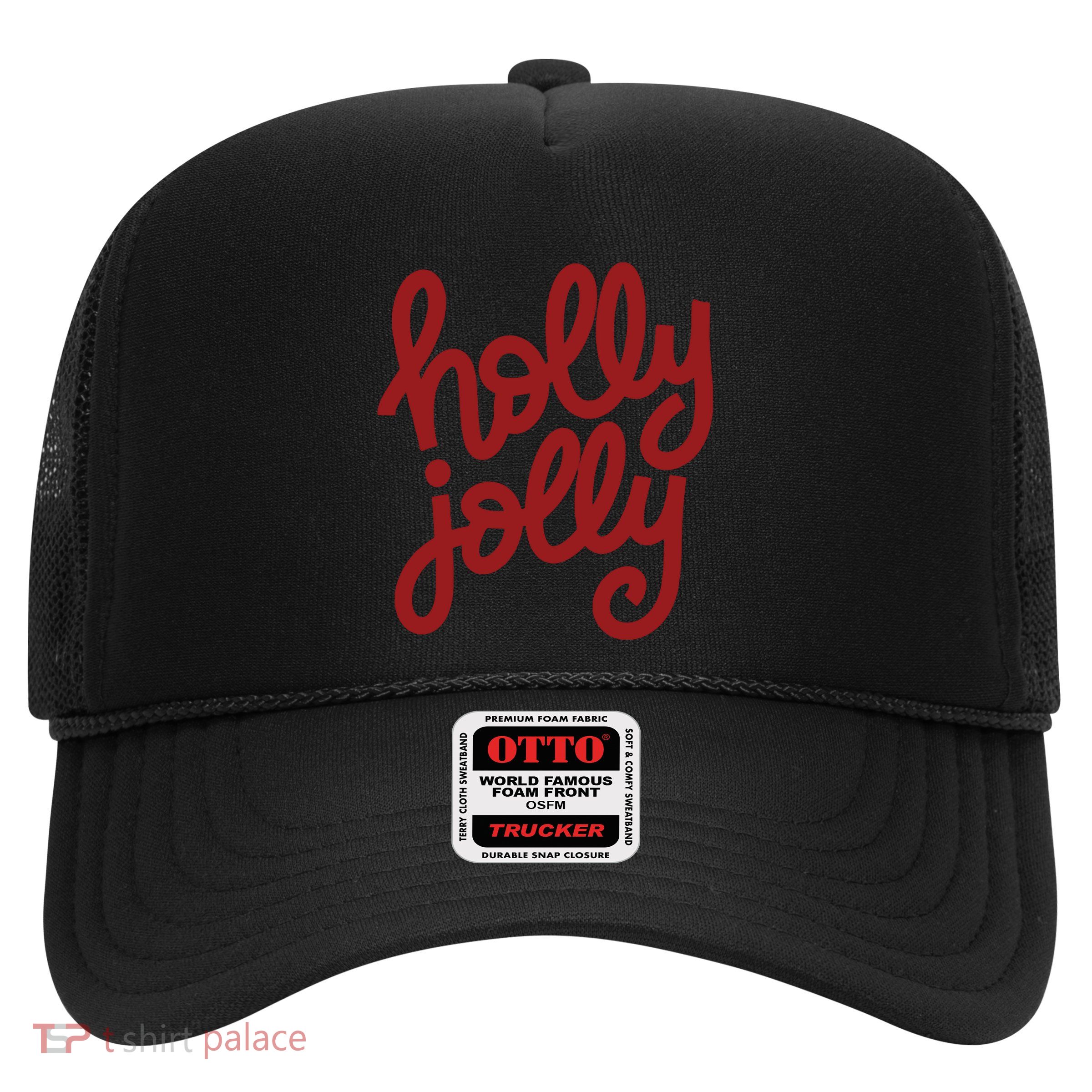 Holly Jolly Christmas Cute Christmas Holiday Party Trucker Hat