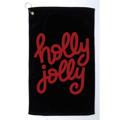 Holly Jolly Christmas Cute Christmas Holiday Party Golf Towel