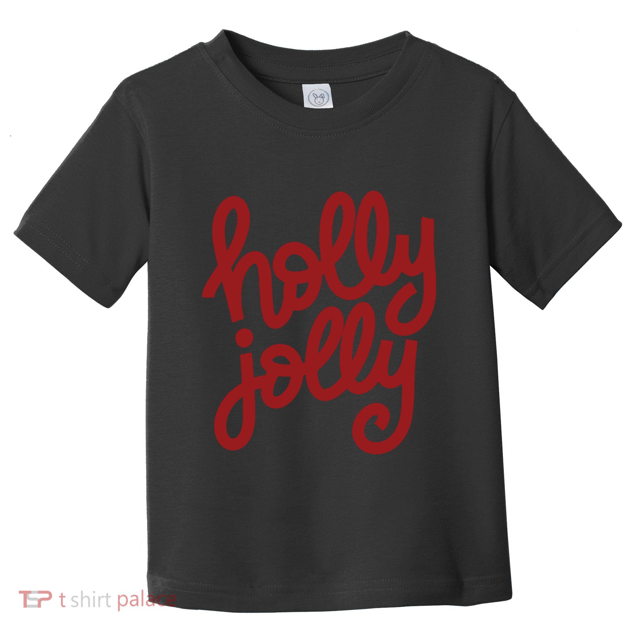 Holly Jolly Christmas Cute Christmas Holiday Party Toddler T-Shirt