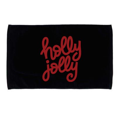 Holly Jolly Christmas Cute Christmas Holiday Party Microfiber Hand Towel