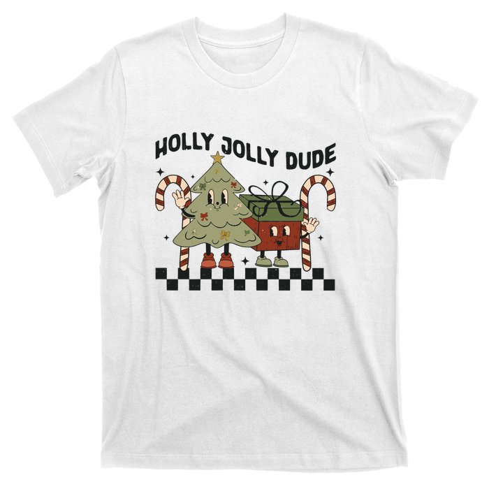 Holly Jolly Dude Christmas Dtf Transfer Ready To Press Direct To Film T-Shirt