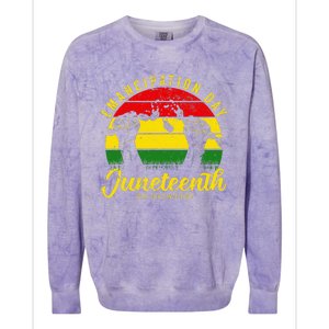 Happy Juneteenth Day Emancipation Juneteenth Melanin Colorblast Crewneck Sweatshirt