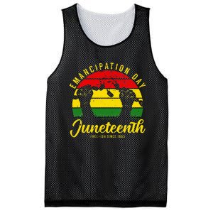 Happy Juneteenth Day Emancipation Juneteenth Melanin Mesh Reversible Basketball Jersey Tank