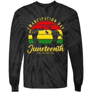 Happy Juneteenth Day Emancipation Juneteenth Melanin Tie-Dye Long Sleeve Shirt