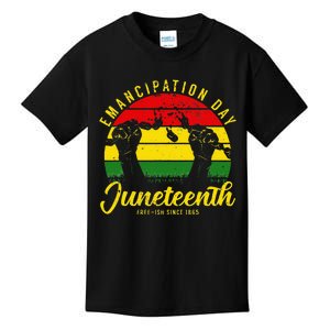 Happy Juneteenth Day Emancipation Juneteenth Melanin Kids T-Shirt