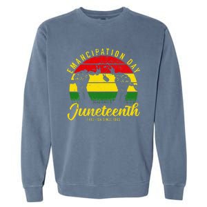 Happy Juneteenth Day Emancipation Juneteenth Melanin Garment-Dyed Sweatshirt