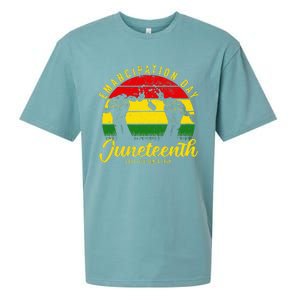 Happy Juneteenth Day Emancipation Juneteenth Melanin Sueded Cloud Jersey T-Shirt