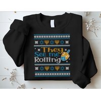 Hanukkah Jewish Dreidel They See Me Rolling Ugly Sweater Sweatshirt