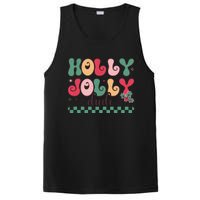 Holly Jolly Dude Festive Phrase Graphic PosiCharge Competitor Tank