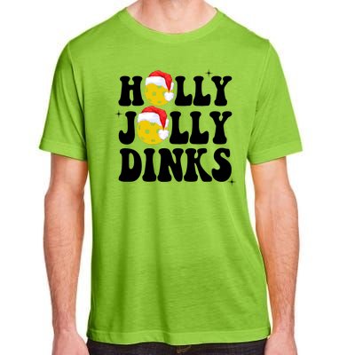 Holly Jolly Dinks Pickleball Christmas Adult ChromaSoft Performance T-Shirt