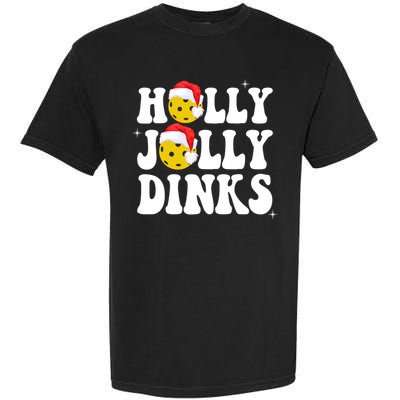Holly Jolly Dinks Pickleball Christmas Garment-Dyed Heavyweight T-Shirt