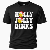 Holly Jolly Dinks Pickleball Christmas Cooling Performance Crew T-Shirt
