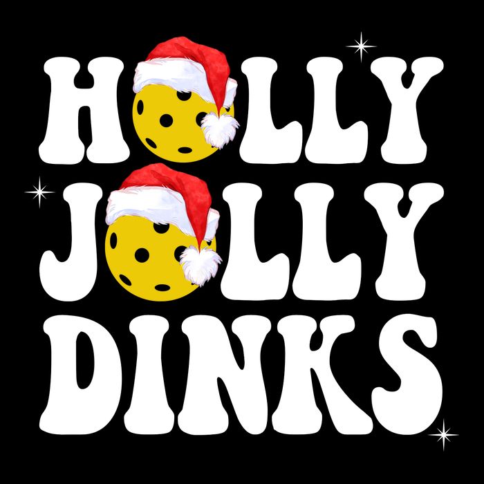 Holly Jolly Dinks Pickleball Christmas Cooling Performance Crew T-Shirt