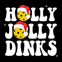 Holly Jolly Dinks Pickleball Christmas Backpack