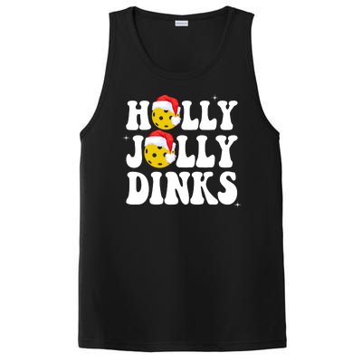 Holly Jolly Dinks Pickleball Christmas PosiCharge Competitor Tank