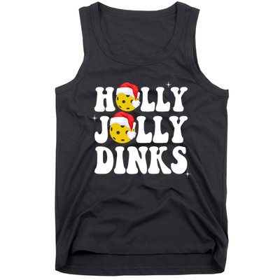 Holly Jolly Dinks Pickleball Christmas Tank Top
