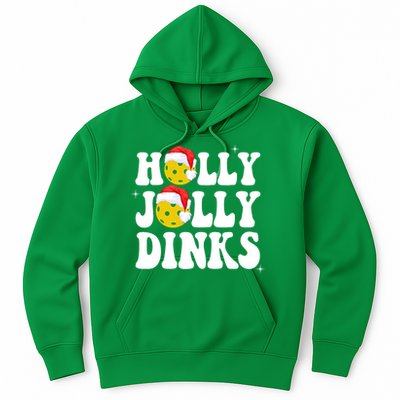 Holly Jolly Dinks Pickleball Christmas Hoodie