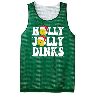 Holly Jolly Dinks Pickleball Christmas Mesh Reversible Basketball Jersey Tank