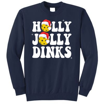 Holly Jolly Dinks Pickleball Christmas Tall Sweatshirt