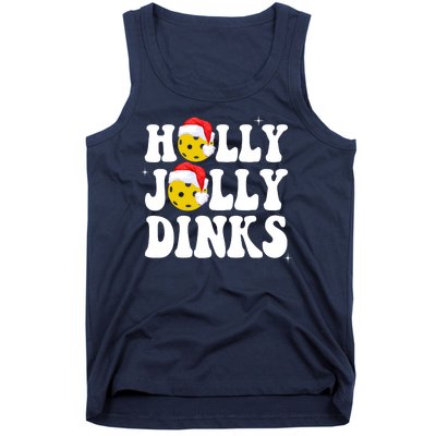 Holly Jolly Dinks Pickleball Christmas Tank Top