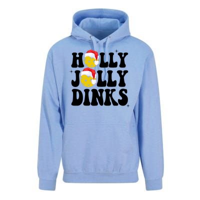 Holly Jolly Dinks Pickleball Christmas Unisex Surf Hoodie