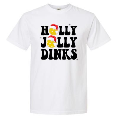 Holly Jolly Dinks Pickleball Christmas Garment-Dyed Heavyweight T-Shirt