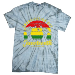 Happy Juneteenth Day Emancipation Juneteenth Melanin Tie-Dye T-Shirt