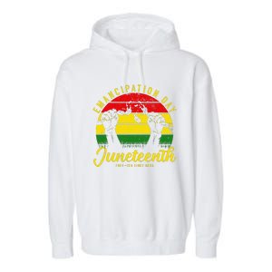 Happy Juneteenth Day Emancipation Juneteenth Melanin Garment-Dyed Fleece Hoodie