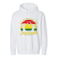 Happy Juneteenth Day Emancipation Juneteenth Melanin Garment-Dyed Fleece Hoodie