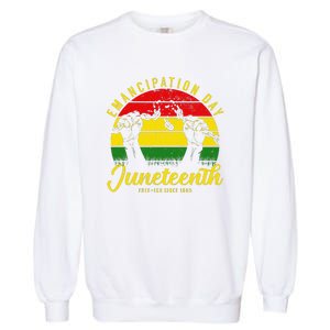 Happy Juneteenth Day Emancipation Juneteenth Melanin Garment-Dyed Sweatshirt