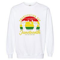 Happy Juneteenth Day Emancipation Juneteenth Melanin Garment-Dyed Sweatshirt