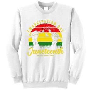 Happy Juneteenth Day Emancipation Juneteenth Melanin Sweatshirt